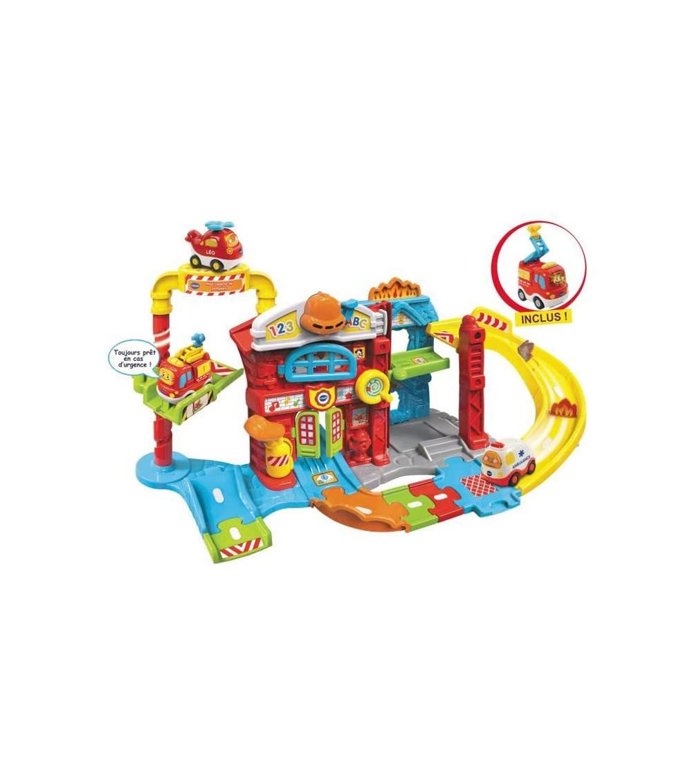 VTech Tut Tut Bolides Maxi Caserne Pompiers - Cadeau 1 à 5 ans