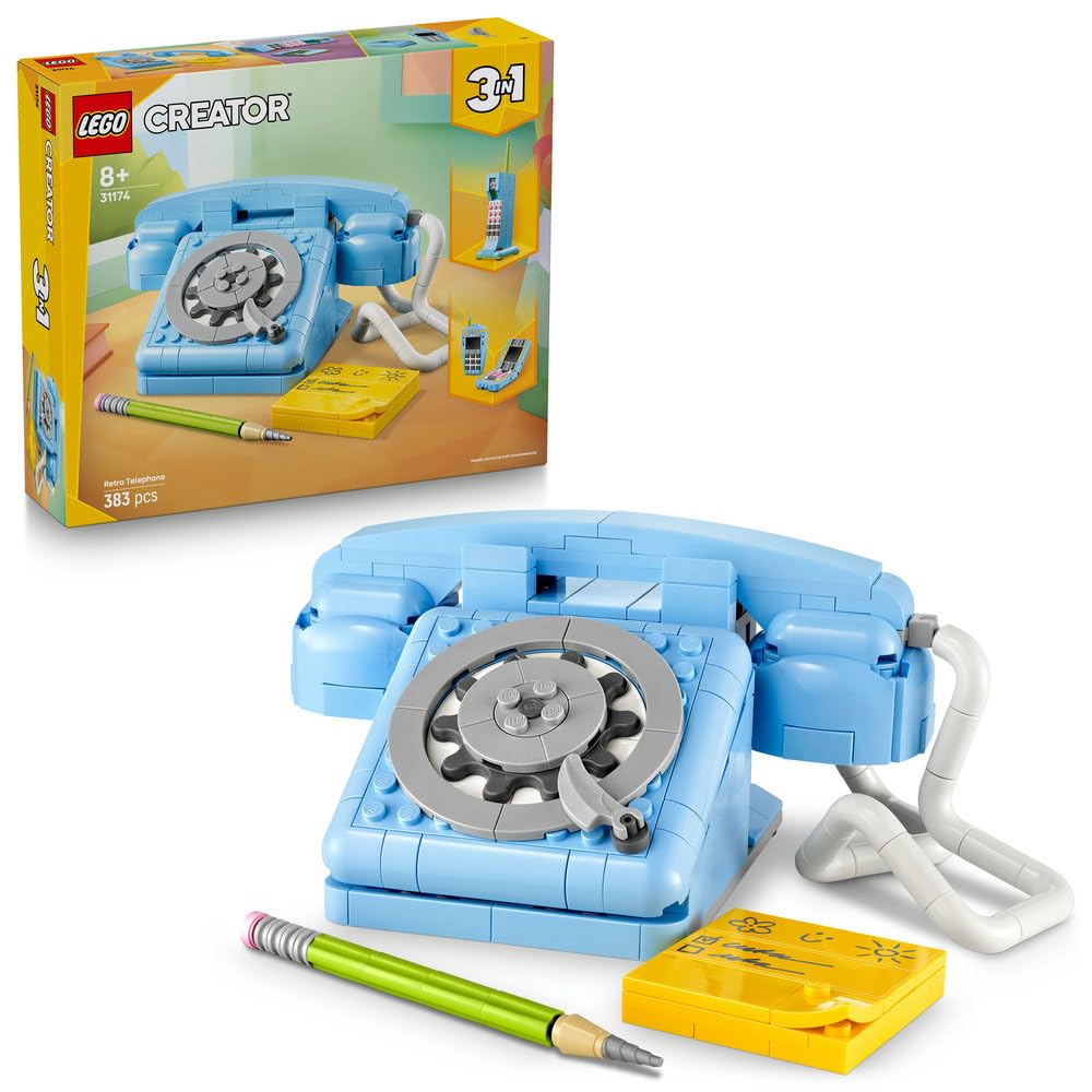 LEGO Creator 3-en-1 Téléphone rétro 31174, cadeau 4-7 ans