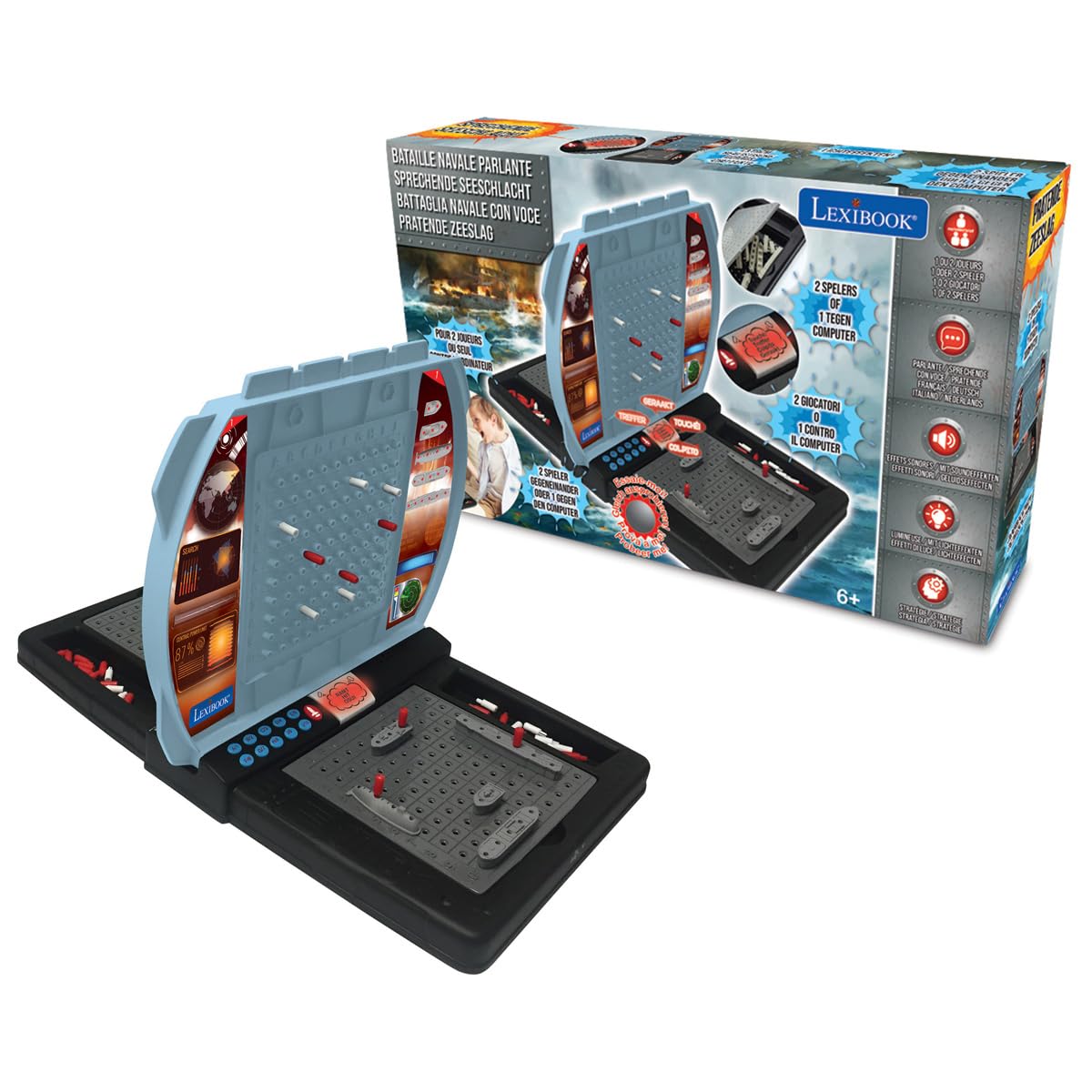 Lexibook Bataille Navale Parlante GT2800 : idée cadeau 8-12 ans
