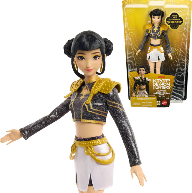 Poupée chantante Zoey Golden K-Pop Demon Hunters, idée cadeau