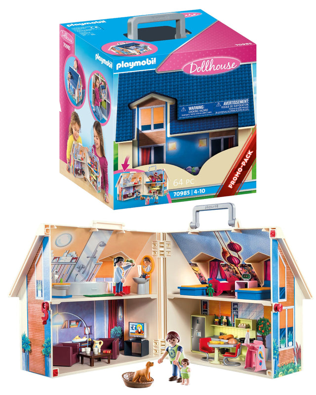 Playmobil 70985 Maison transportable, idée cadeau dès 5 ans