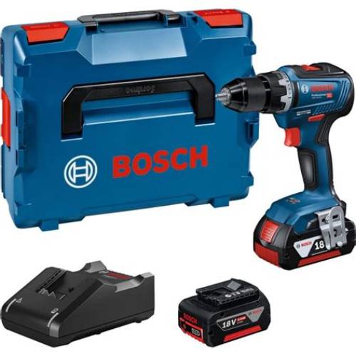 Bosch Professional – Perceuse-Visseuse Sans Fil 18V GSR 18V-55 (2x Batteries 2.0Ah + Coffret L-BOXX)