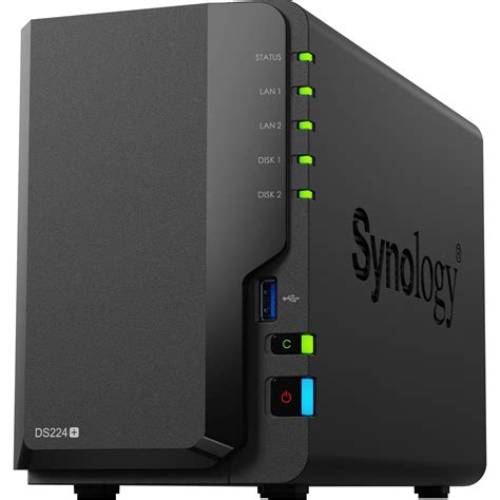 Synology – DiskStation DS224+ Serveur NAS 2 Baies Sauvegarde Cloud Privé