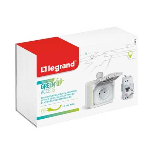 Legrand – Prise Green'Up Access Recharge Véhicule Électrique Étanchéité IP66