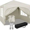 Outsunny – Tonnelle de Jardin Pliante Barnum Pop-Up 3x3m Imperméable