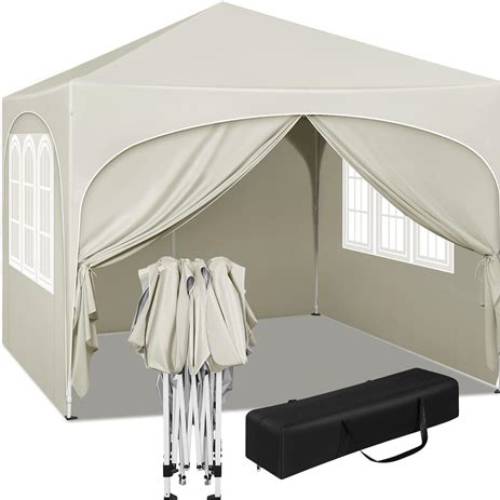 Outsunny – Tonnelle de Jardin Pliante Barnum Pop-Up 3x3m Imperméable