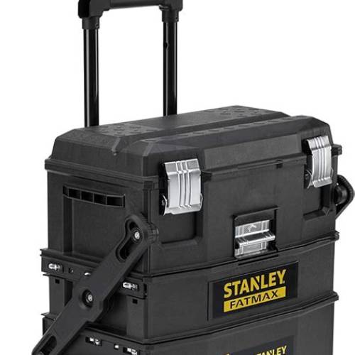 Stanley FatMax – Caisse à Outils Mobile Cantilever 4 Niveaux Grand Volume Atelier