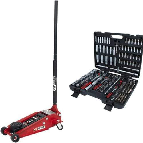 KS Tools – Cric Rouleur Hydraulique Extra-Plat Garage Acier 2.5 Tonnes