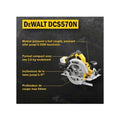 DeWalt – Scie Circulaire Sans Fil 18V XR 184mm DCS570N Moteur Brushless